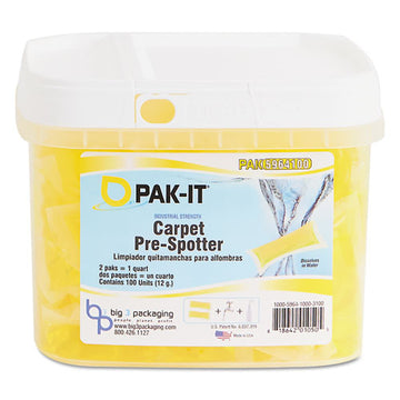 PAK-IT® Carpet Pre-spotter, Citrus Scent, 100 Pak-its-tub, 4 Tubs-carton freeshipping - TVN Wholesale
